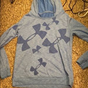blue hoodie